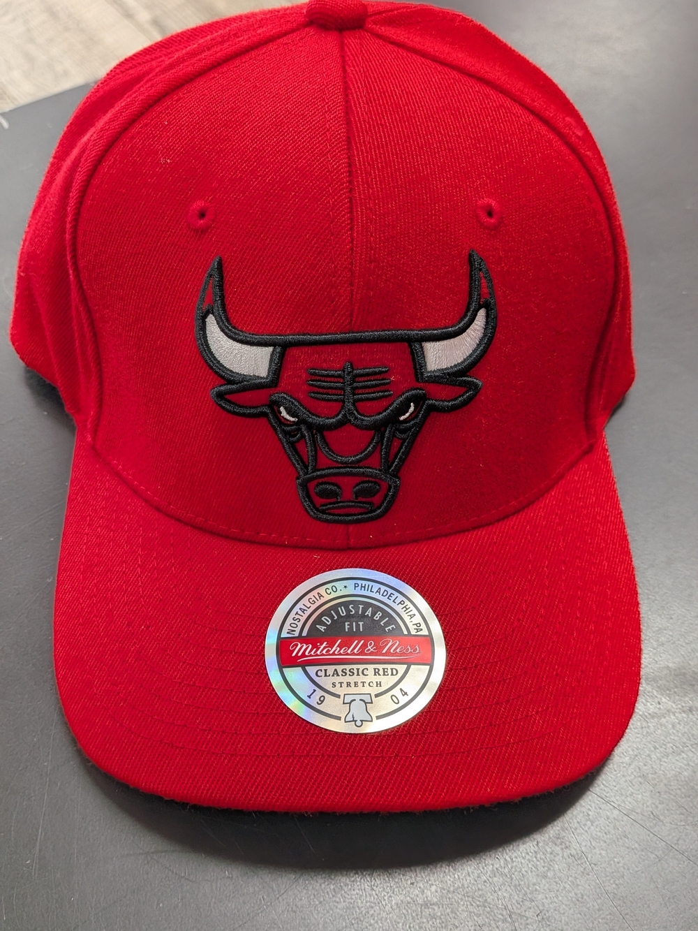 Mitchell & Ness Chicago Bulls Classic Red Hat with Embroidered Logo